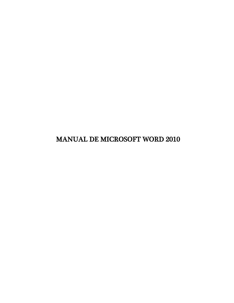 Imágen de pdf Manual de Microsoft Word 2010